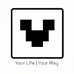 Black and white logo with text 'Your Life | Your Way' on a white background