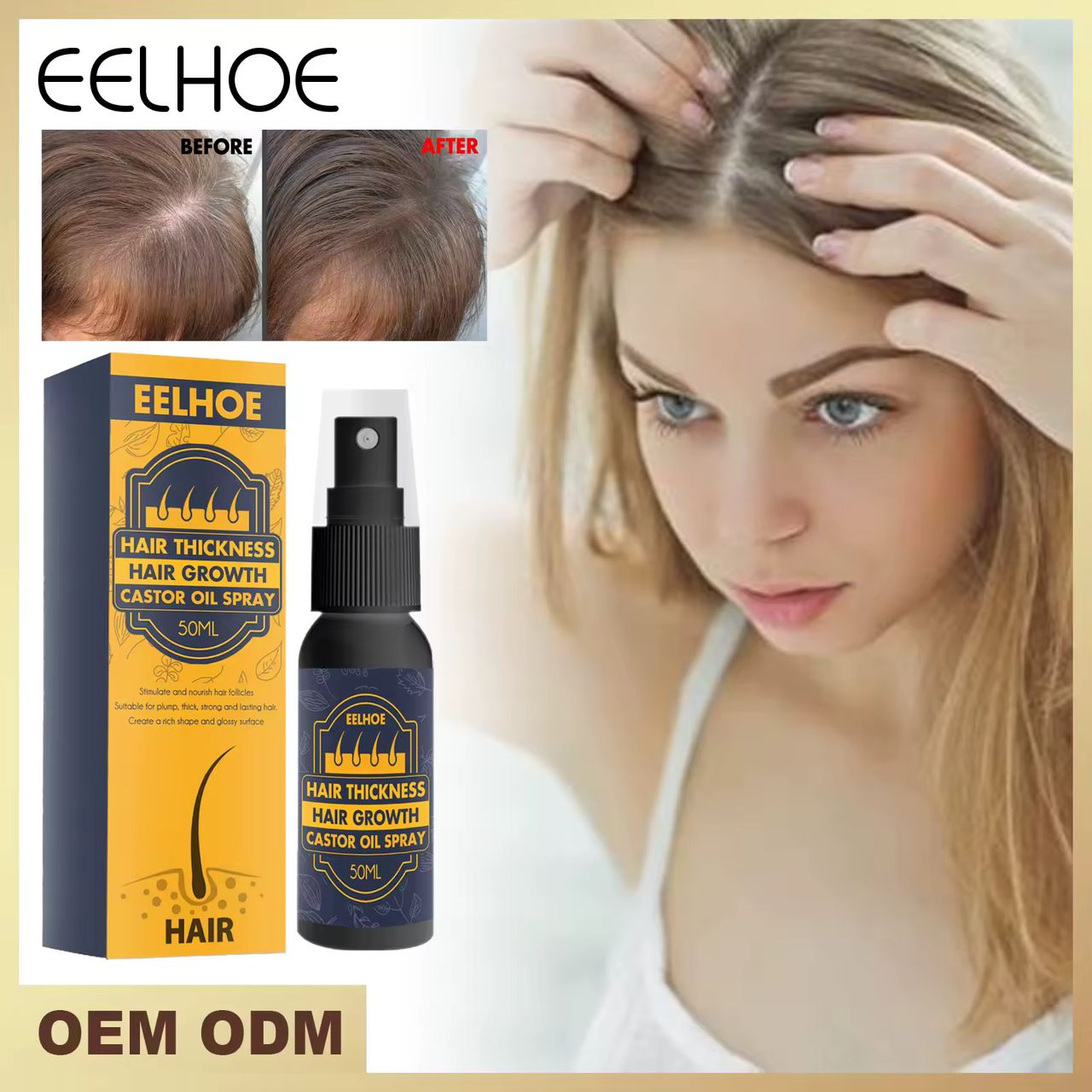 Hair Growth Castor Oil Spray